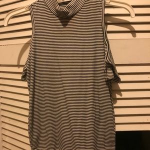 Striped turtle neck shirt